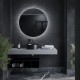 Зеркало для ванной комнаты  SANCOS Sfera D900  c  подсветкой