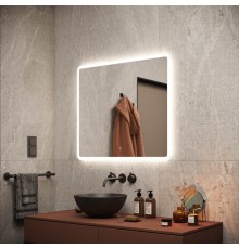Зеркало для ванной комнаты SANCOS Arcadia 800х700 с подсветкой