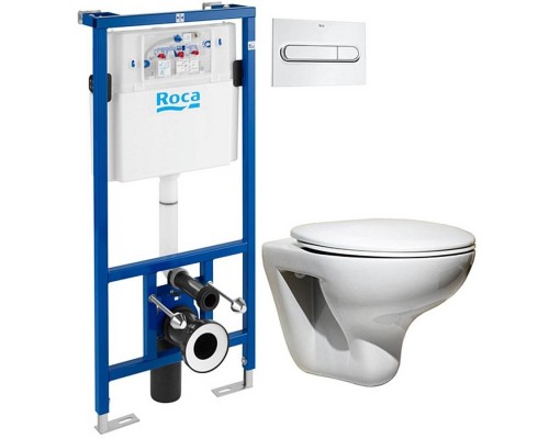 Унитаз Roca Mateo с инсталляцией DUPLO WC с микролифтом