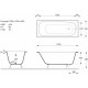 Чугунная ванна Vinsent Veron Concept 150x70 с ручками